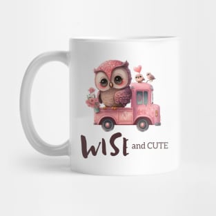 Wise and Cute Owl Design Mug